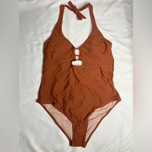 Terracotta One Piece Swimsuit NWT Large